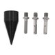 thumbnail image 4 of 4Pcs Wood Splitter Drill Bits High Hardness Impact Resistance Wearproof Nonslip Firewood Drill Bits, 4 of 5
