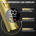 thumbnail image 6 of SENLINK Gold Cordless Hair Clippers Set for Men, Rechargeable Barber Hair Cutting & Beard Trimmer Kit with LED Power Display, Portable Travel Storage Case Included for Home Salon Grooming, 6 of 6