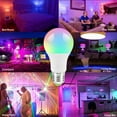 thumbnail image 3 of CNKOO Smart WiFi Ampoule Led Ampoule Dimmable Application Gratuite Télécommande Multicolore Lumières de Réveil RGBWW Lampe Led Compatible avec Amazon Alexa & Google Assistant, 3 of 9