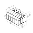 thumbnail image 5 of Palram - Canopia Hobby Gardener 8' x 12' Twin-Wall Walk-In Greenhouse - Green - with 2 Roof Vents, 5 of 14