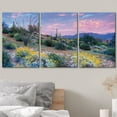 thumbnail image 3 of wall26 - Blooming Desert at Sunset - Canvas Art Wall Art - 16"x24"x3 Panels, 3 of 5