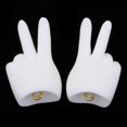 thumbnail image 3 of Partes del cuerpo de muñeca articuladas con bola DIY personalizado - Piel blanca 1/4 BJD SD Manos gigantes de bebé Manos esculpidas Baoblaze Manos de muñeca BJD esculpir, 3 of 8