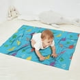 thumbnail image 2 of LightBlue Cartoon Dinosaurs Pterosaurs Pattern Blanket,Comfortable Soft Flannel Throw Blanket,All Season,Warm Lightweight Blankets for Sofa Bed Couch Living Room Chair,30"x40", 2 of 4