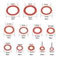 thumbnail image 2 of 600Pcs Fibre Washer Assorted Kit 12 Size Red Steel Paper Fiber Flat Washer Kit Flat Ring Seal Assortment Kit,red, 2 of 8
