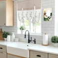 thumbnail image 5 of Beige Floral Balloon Curtains 63 Inch Length for Living Room/Bedroom, Spring Summer Botanical Flowers Rod Pocket Privacy Door Curtains Decorative Tie Up Shade for Window 52"x63", 5 of 8