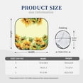 thumbnail image 3 of Naloa Sunflowers On A Yellow Background 2 Piece Foldable Car Sun Shades, Car Windshield Sunshade, Front Window Sunshade for Car, Truck, SUV - Medium, 3 of 7