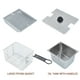 thumbnail image 4 of QinaQin Freidora eléctrica comercial de acero inoxidable con canastilla, tapa y protección contra sobrecalentamiento para restaurante o cocina del hogar, 4 of 6