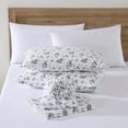 thumbnail image 3 of Eddie Bauer Woodland Friends White Cotton Flannel Twin Sheet Set, 3 of 7