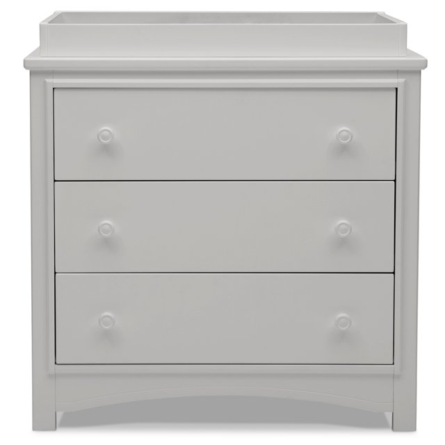 Delta Children Perry 3 Drawer Dresser with Changing Top, Greenguard