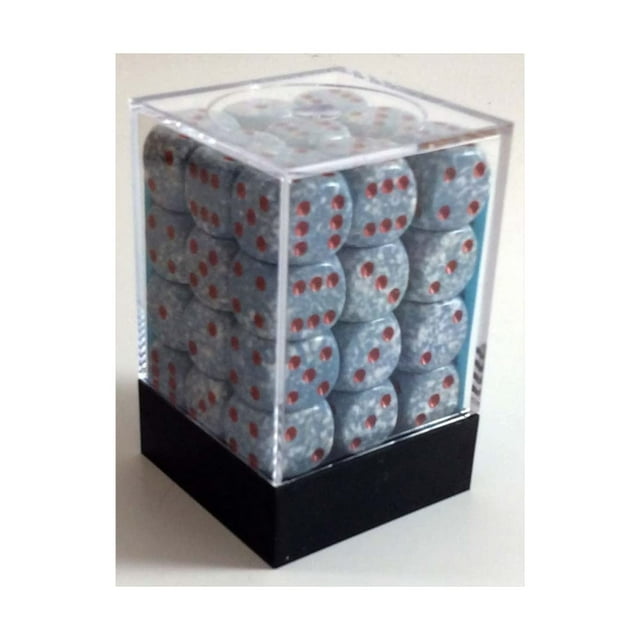 Juego de dados Chessex Air Sketled d6 12 mm, seis caras (36) con caja