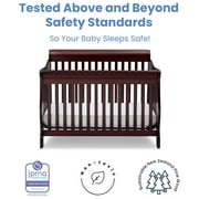 Delta Children Canton 4-in-1 Convertible Crib, Bianca White