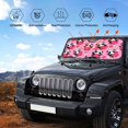 thumbnail image 6 of Disketp Windshield Sun Shade, Car Sun Shade For Front Window Panda Heart Valentine Pink Sunshades Sun Visor Protector Blocks Uv Rays Foldable, 6 of 9