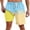 Yellow Blue, variant on Aideaone Mens Swimming Trunks with Compression Liner Swim Shorts 7 inch Quick Dry Bathing Suit Anti Chafe Boardshorts