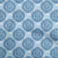 thumbnail image 1 of oneOone Cotton Cambric Medium Blue Fabric Asian Block Sewing Material Print Fabric By The Yard 56 Inch Wide, 1 of 4