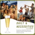 thumbnail image 4 of ACDANC 16Pcs Champagne Flutes Plastic 5 oz Ultra-Clear Finish Cocktail Cups Party Vibe Martini Glasses Plastic Disposable Style1, 4 of 7