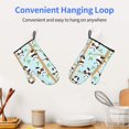 thumbnail image 6 of TEQUAN Oven Mitts, Cute Panda Cartoon Bear Pattern Heat Resistant Microwave Oven Gloves, Set of 2, 6 of 7