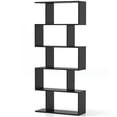 thumbnail image 3 of Topcobe 5-Tier Bookshelf with Anti-Toppling Device for Living Room Home Office, Tall Bookshelf Modern Book Case for Books, CDs, Movies, Black, 3 of 11