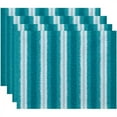 thumbnail image 1 of Simply Daisy 18" x 14" Sea Lines Stripe Print Placemat, Set of 4, 1 of 6