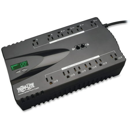 Tripp Lite UPS 850VA 425W Eco Green Battery Back Up LCD 120V USB RJ11 PC 12 (Best Cloud Backup For Pc)