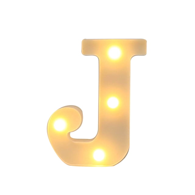 Iluminar las Cartas Led Bar Lights & Signs Alphabet Led Letter Ilumina las Cartas de Plástico Blanco, Colgando en A-M & White Led Lights