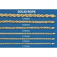 thumbnail image 4 of Solid Mens Rope Bracelet 10K/14K Yellow Gold, 4 of 5