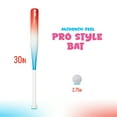 thumbnail image 3 of Franklin Sports Sweet Swings Kids Rocket Pop Bat & Ball Set - Youth Plastic Baseball Bat + Ball - Fun Backyard Toy for Boys + Girls - 30" Pro Style - For Kids Ages 3+ - Red/White/Blue, 3 of 9