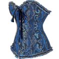thumbnail image 2 of Mimigo Women Lace Up Back Sexy Floral Corset For Women Lingerie Bustier Top Plus Size, 2 of 4