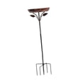 thumbnail image 3 of Metal Bird Bath Feeder Bowl Stand 5 Prongs Base Estaca versátil Herramienta de jardinería para pájaros independientes para el patio trasero al aire, 3 of 9