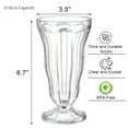 thumbnail image 2 of 6 Pack Acrylic Milkshake Glasses, 15OZ/420ML Clear Old Fashioned Soda Glass, Shatterproof Footed Ice Cream Cups, Great for Juice, Tropical Drinks, Party, 2 of 8