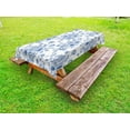 thumbnail image 1 of Anemone Flower Outdoor Tablecloth, Floral Pattern with Bouquet of Blue Flowers Delicate Victorian Design, Decorative Washable Fabric Picnic Tablecloth, 58 X 104 Inches, Night Blue White, by Ambesonne, 1 of 2