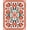 Red, Pattern 6, variant on ODIKA 4'x6' Machine Washable Non-Slip Area Rug, Ethereal Marble Swirl Luxury Artistic Decorative Elegant High Traffic Rug, Orange, 500696