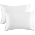 thumbnail image 1 of Funda de almohada de satén para el cabello y la piel, paquete de 2 - Fundas de almohada de tamaño estándar - Fundas de almohada de satén con cierre de sobre Adepaton LRWJ057-8, 1 of 5