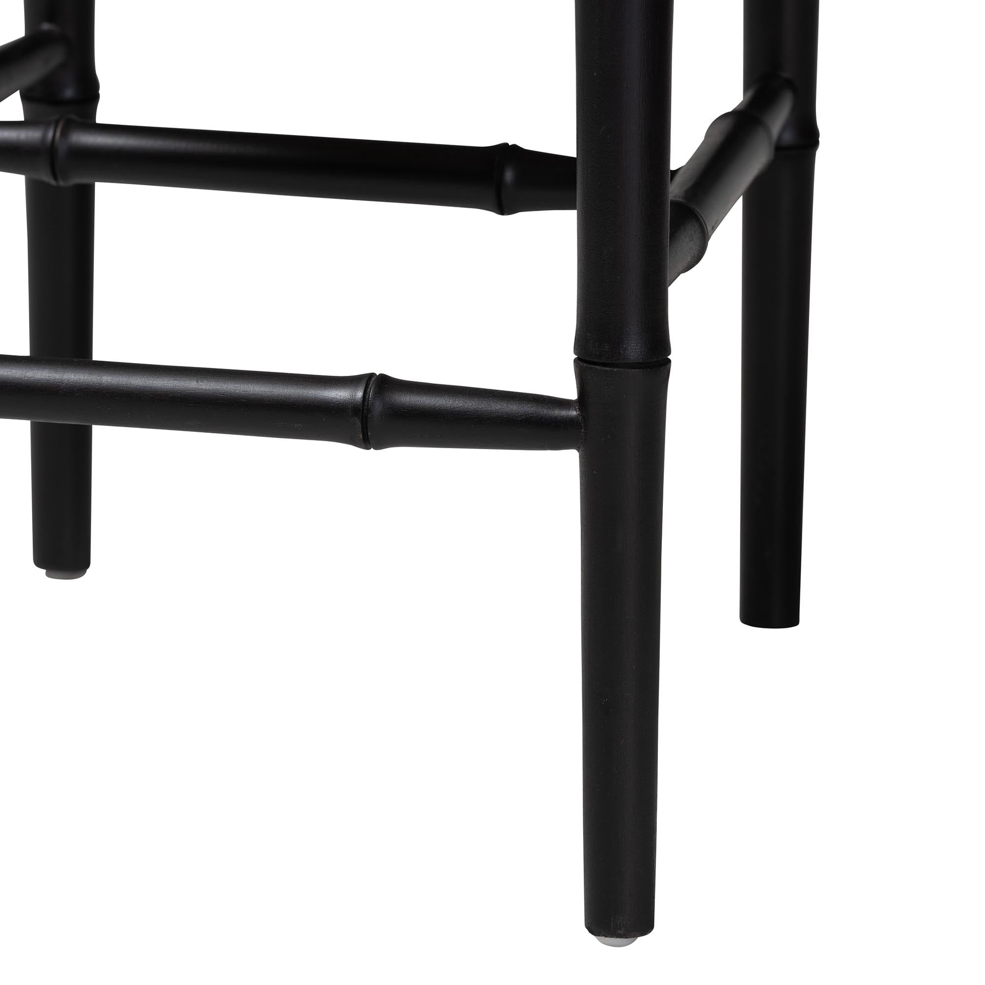 bali & pari Boone Boho Counter Stool, Counter Height 25.6", Black