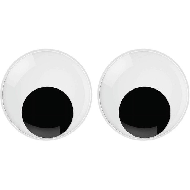 ZHAOCHENG Paquete de 2 ojos autoadhesivos grandes gigantes para manualidades de bricolaje hechas a mano para fiestas navideñas (76 mm/3)