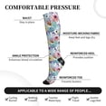 thumbnail image 3 of Lsque Cactus1 Pattern Sport Compression Socks for Men & Women 15-20 mmHg Knee High Nurse Pregnant Running Medical and Travel Athletic, 3 of 6