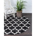 thumbnail image 2 of Unique Loom 3123752 3 ft. 3 in. x 3 ft. 3 in. Philadelphia Trellis Round Rug, Black, 2 of 2