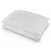 Continental Bedding White Goose Feather and Down Pillow, Set of 2 (Queen)