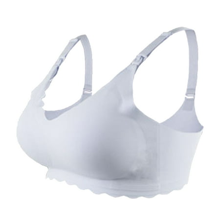 

Bras for Women Breastfeeding Strip Support Comfort Maternity Bra Seamless Soft Wirefree Pregnancy Bra Plus Up Casual Vest Bra Bralettes