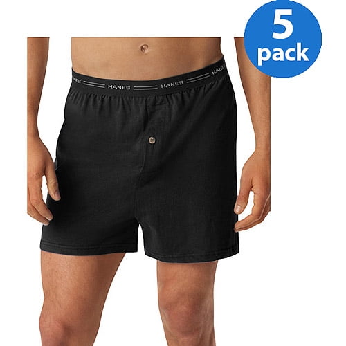 Hanes Men's Comfort Flex Waistband Knit Boxer 5-Pack 