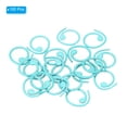 thumbnail image 3 of Crochet Stitch Markers, 20 Pack Metal Knitting Markers Spiral Locking Stitch Marker for Sewing, Blue, 3 of 6