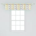 thumbnail image 2 of Ambesonne Fish Window Valance, Ornamental Aquatic Sea Animal, 54" X 12", White and Multicolor, 2 of 3