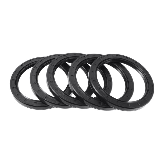 Sello de aceite universal TC de doble labio con resorte de acero Unique Bargains 70x90x8mm alta presión caucho nitrilo negro 5 piezas