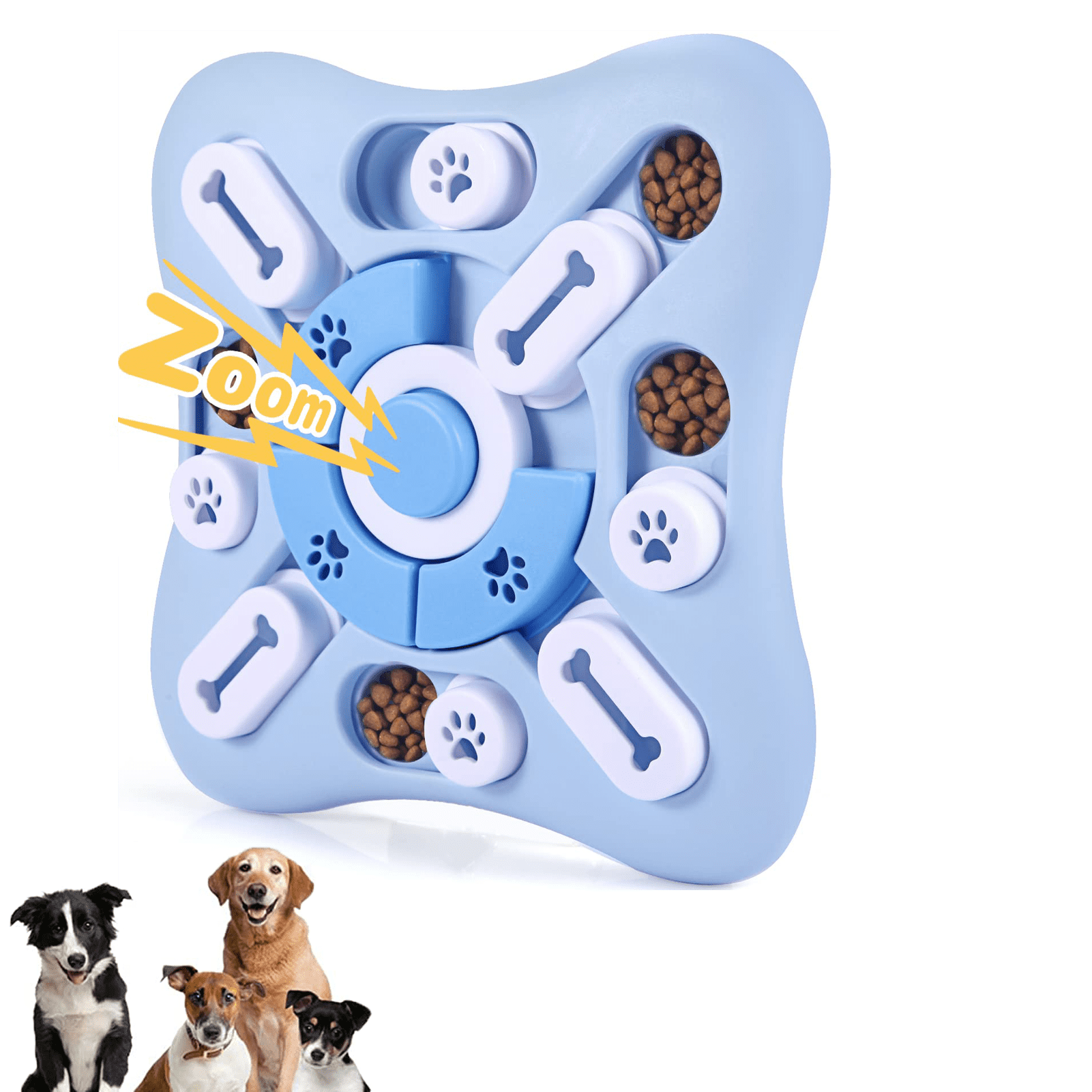 Pet Supplies : knitly Dog Puzzle Toys for Large Medium Small Smart Dogs,  Interactive Dog Toys for Boredom and Stimulation, Dog Enrichment Toys with  Squeak Design，Dog Treat Puzzle Gift for Fun Slow