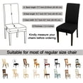 thumbnail image 5 of 4 Pcs Dining Chair Slipcover, High Stretch Removable Washable Chair Seat Protector Cover for Home Party Hotel Wedding Ceremony, 5 of 9