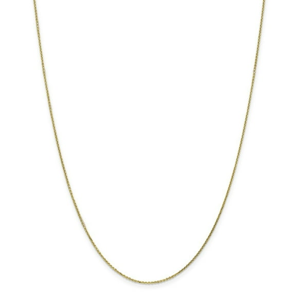10k .95mm Sparkle-Cut Cable Chain Necklace - 1.4 Grams - 16 Inch