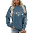 thumbnail image 2 of Women's Sweatshirt 2025 Fashion Long Sleeve Crewneck Graphic Sweatshirt Pullover Tops, 2 of 4