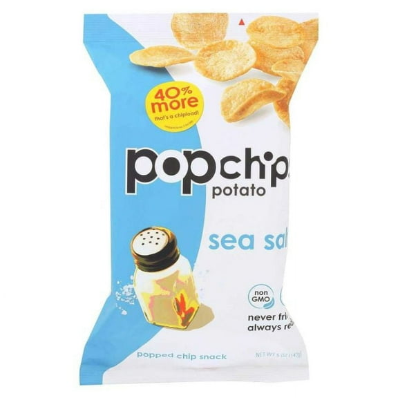 POPCHIPS CHIP SEA SALT 5 OZ - Pack of 12