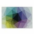 thumbnail image 1 of Modern Cutting Board, Fragmented Triangle Color Shades in Gradient Tones Mosaic Style Digital Pattern, Decorative Tempered Glass Cutting and Serving Board, Small Size, Multicolor, by Ambesonne, 1 of 1