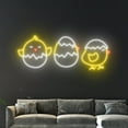 thumbnail image 4 of Handmadetneonsign Chick Neon Light, Chicks Led Light, Chick Egg Led Sign, Chick Eggshell Neon Sign, 4 of 5