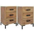 thumbnail image 1 of vidaXL Bedside Cabinets 2 pcs 40x30x55 cm Solid Wood Pine, 1 of 5